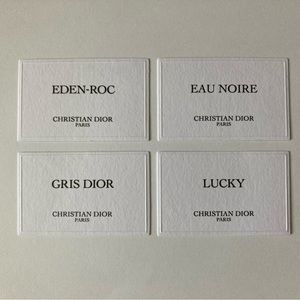 4 Dior Privee Promo Paper Card Christian Dior Cards Art Craft Collectible Lot